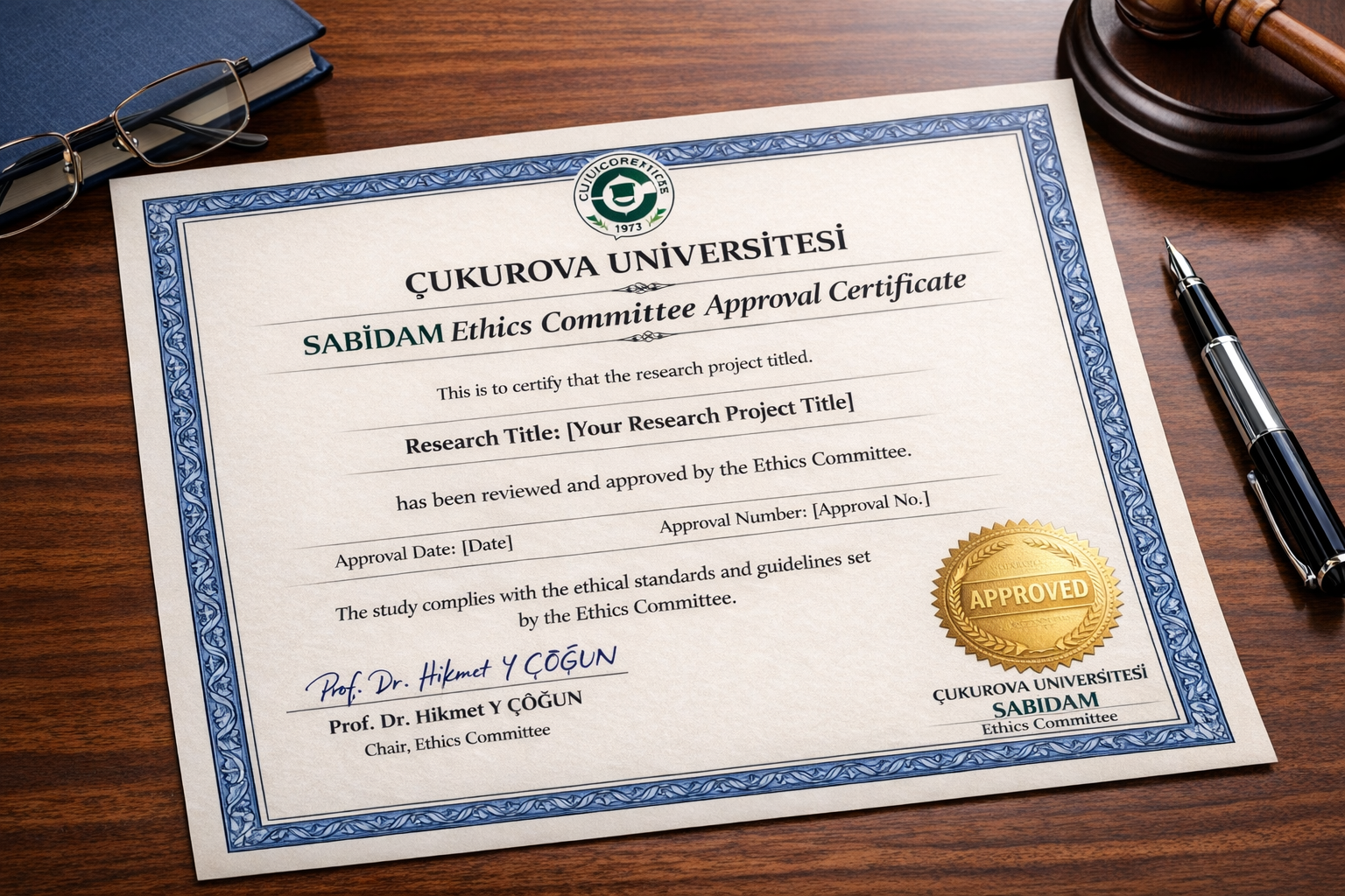 İsteyen Araştırıcılara "Hayvan Deneyleri Yerel Etik Kurul Belgesi" ingilizce olarak verilecektir.